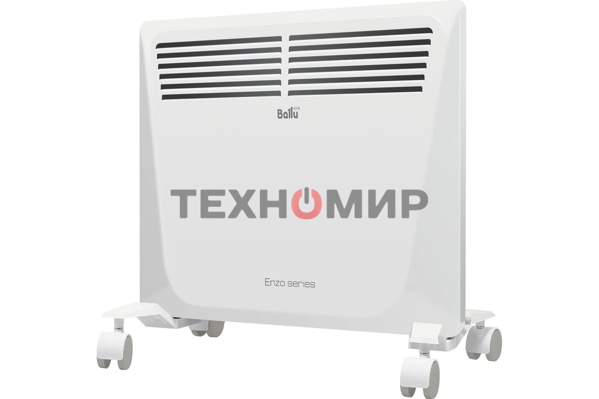 Конвектор электрический Ballu Enzo BEC/EZER-1000 белый, 1000 Вт, 15 м2, термостат, дисплей