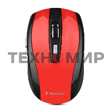 Мышь беспроводная Gembird MUSW-330-3 красный, 2400 dpi, радиоканал, USB, кнопки - 6