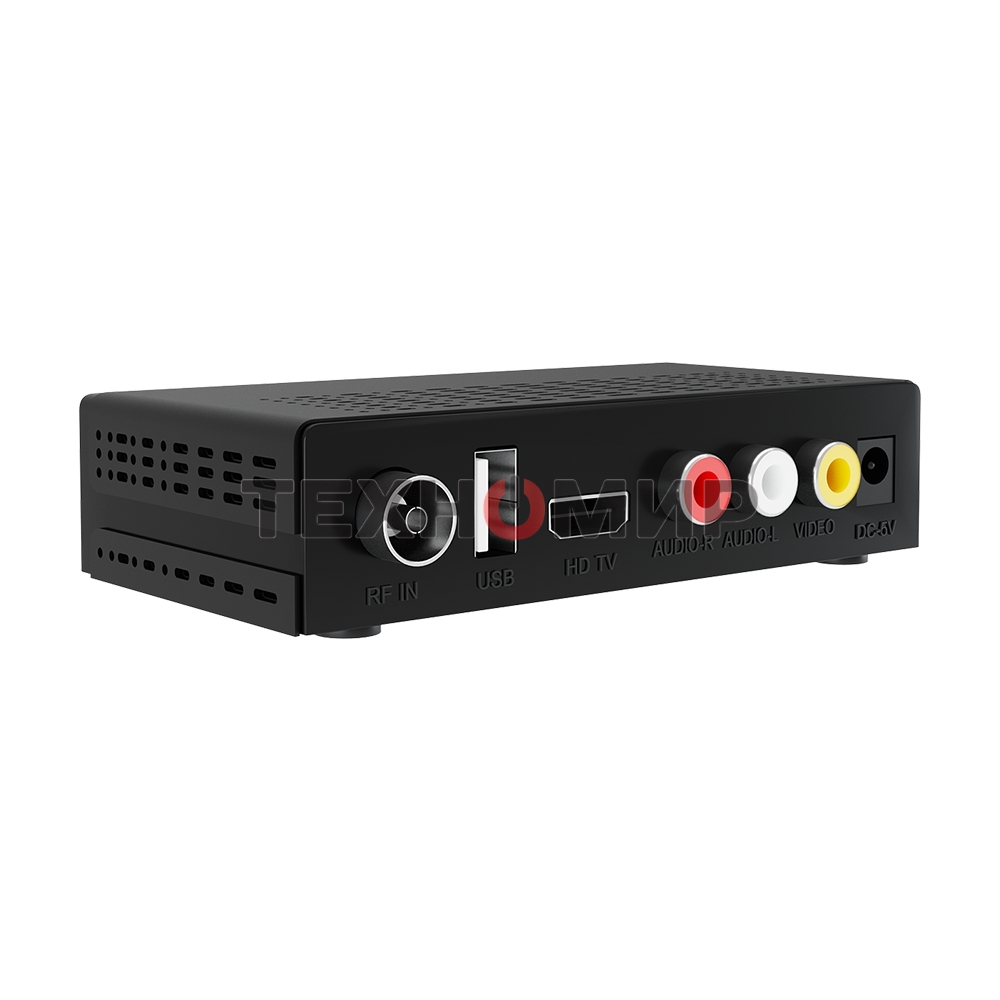 Приставка для цифрового ТВ SoundMax SM-DVBT284 черный, DVB-T2, DVB-T, DVB-C, HDMI, USB 2.0 х2