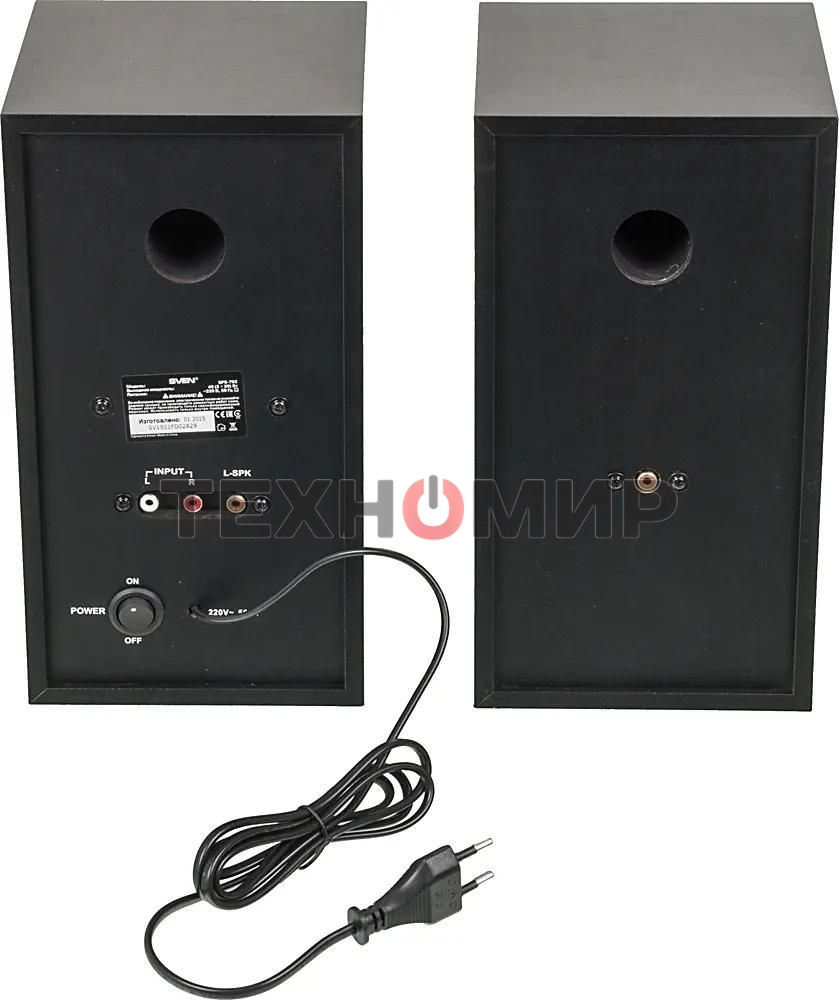 Акустическая система Sven SPS-702 2.0 черный 40Вт