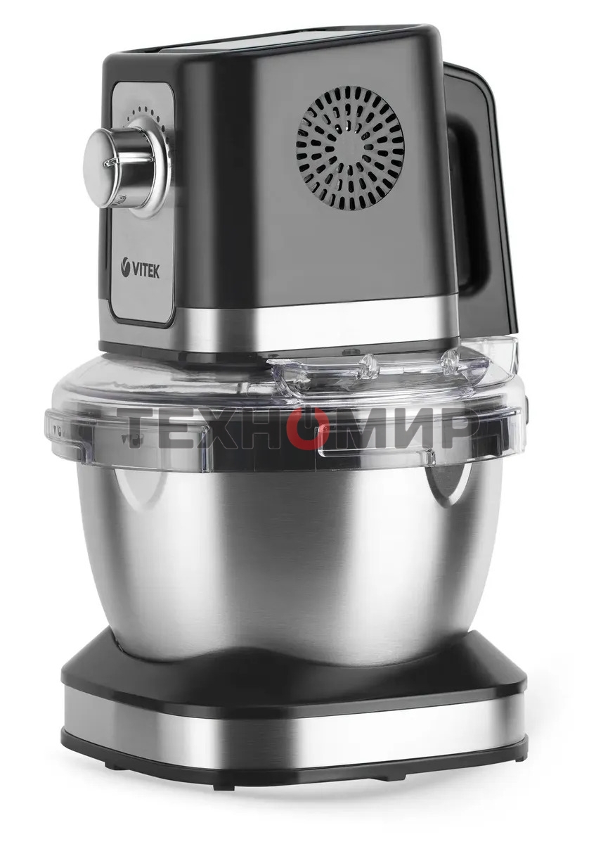 Кухонная машина Vitek VT-1435 черный/серебристый