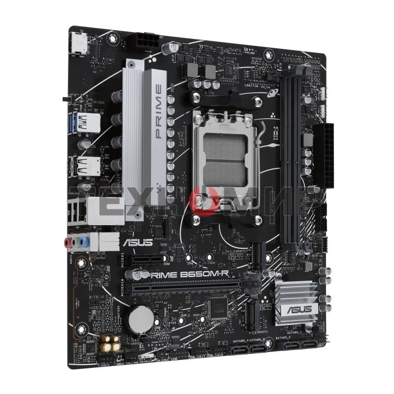Материнская плата ASUS PRIME B650M-R, Socket AM5, AMD B650, 2xDDR5, 4xSATA, 2xM.2, 1xPCIe 4.0 x16, 1xPCIe x1, 1xHDMI, 1x 2.5Gb LAN, 2xUSB-A 3.2 Gen 1, 4xUSB-A 2.0, 3x3.5 мм, 7.1, mATX