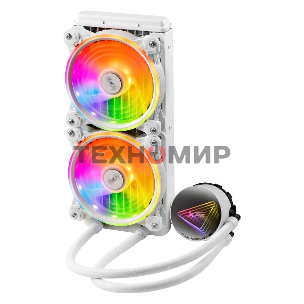 Система жидкостного охлаждения XPG Levante X 240, белый 120мм алюминий+медь 2000rpm 18.17db 4-pin 250W
