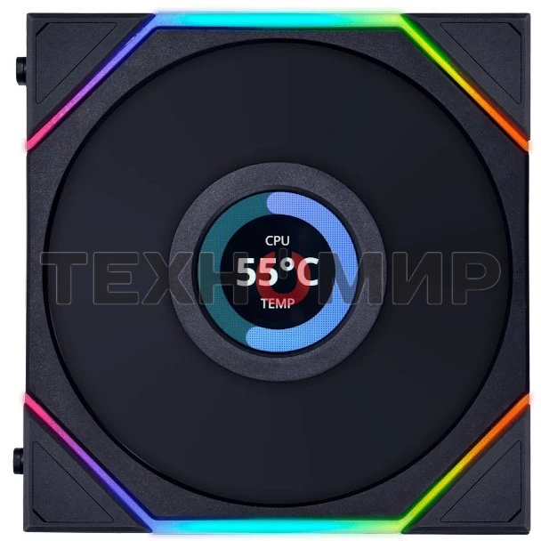 Корпусный вентилятор LIAN LI UNI FAN TL LCD (3pcs) G99.12TLLCD3B.00 черный 120мм 1900rpm 27db 7-pin