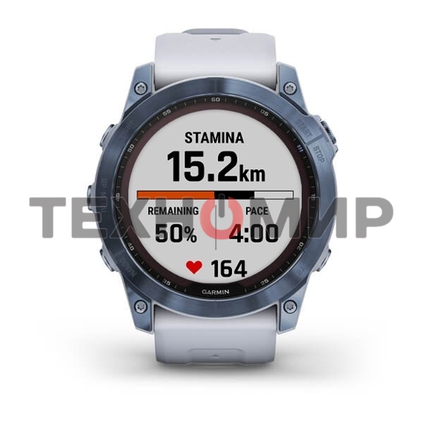 Умные часы Garmin Fenix 7x Sapphire Solar синий минерал 51мм