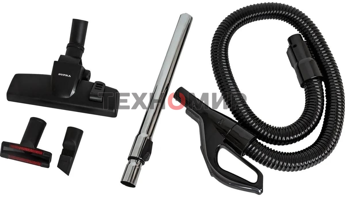 Пылесос Supra VCS-2410 синий/черный, 380/2200 Вт, уборка сухая, пылесборник контейнер, 1.5 л