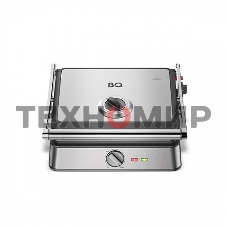 Гриль электрический BQ GR3007, черный/стальной