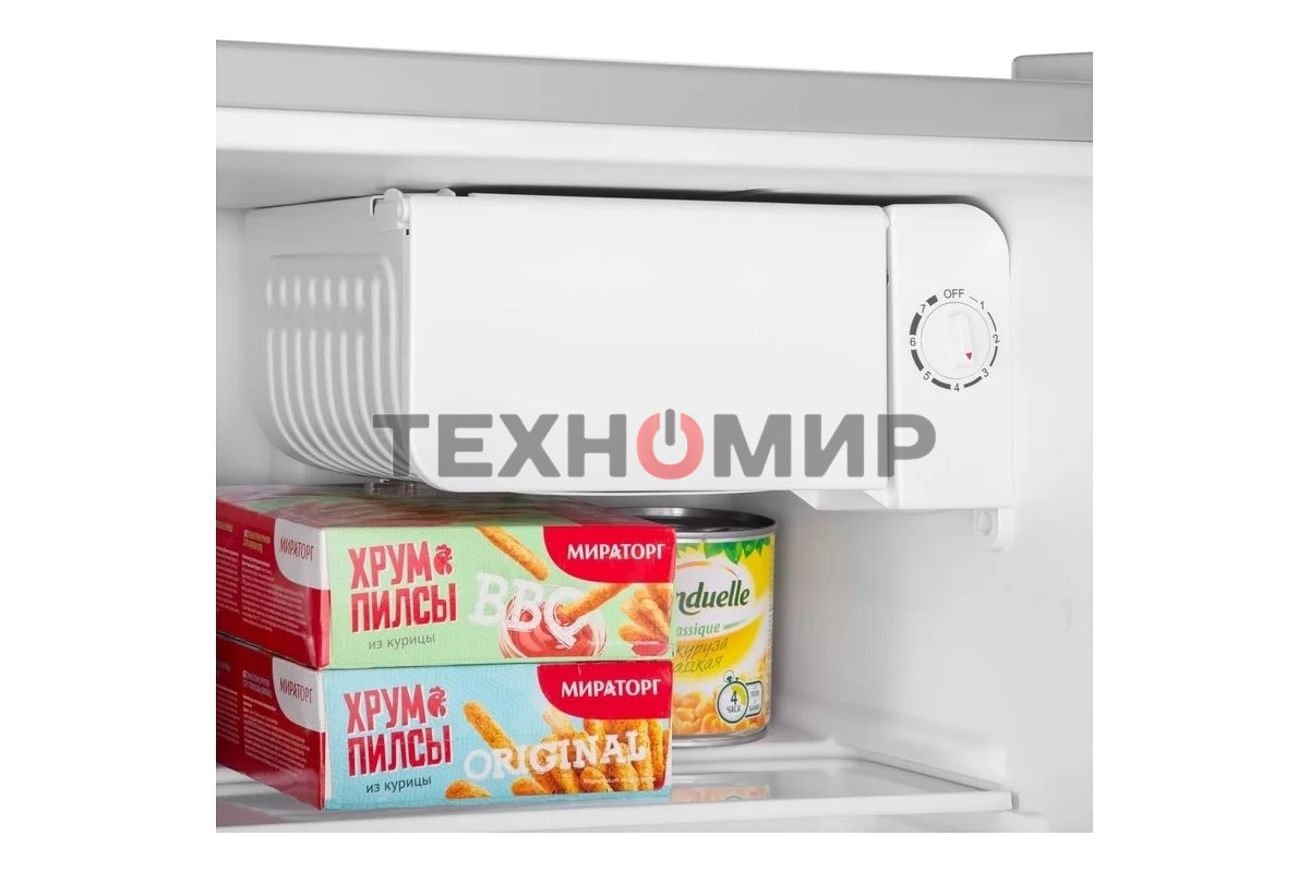 Холодильник Maunfeld MFF50SL серебристый матовый однокамерный 46л, De Frost