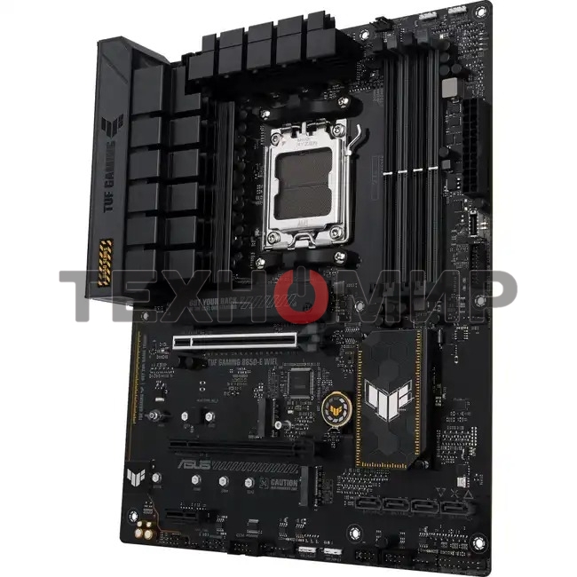 Материнская плата ASUS TUF GAMING B650E-PLUS WIFI, AM5, AMD B650, 4xDDR5, 4xSATA, 3xM.2, 1xPCIe 5.0 x16, 1xPCIe 4.0 x4, 2xPCIe 4.0 x1, 1xDisplayPort, 1xHDMI, 1x2.5Gb LAN, Wi-Fi 6E, Bluetooth 5.3, 1xUSB-C 20Gbps, 3xUSB-A 10Gbps, 6xUSB-A 2.0, 5x3.5 мм, 7.1,