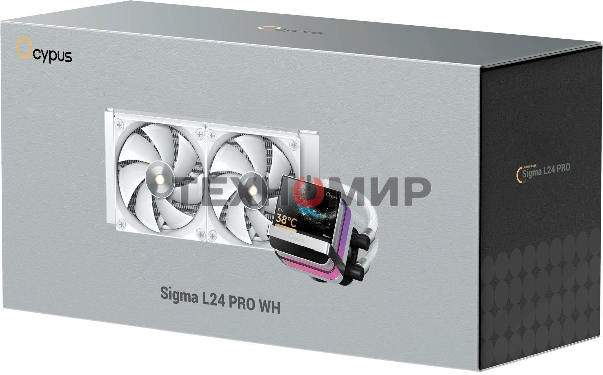 Система охлаждения Ocypus Sigma L24 PRO WH IPS Display/white/290W/All Intel/AMD AM*/Screws