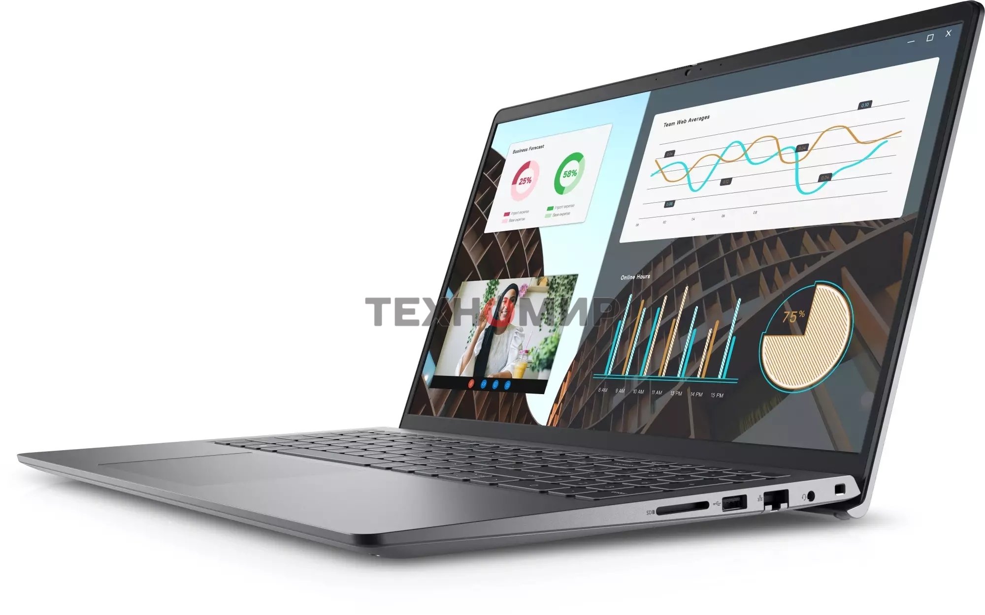 Ноутбук Dell Vostro 3530 Core i3 1305U 16Gb SSD 512Gb Intel UHD Graphics 15.6