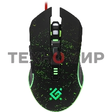 Мышь проводная Defender Draglen GM-907 черный, 7200 dpi, USB, кнопки - 6