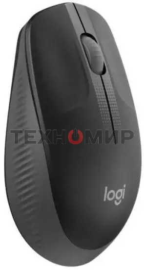 Мышь беспроводная Logitech M190 черный, 1000 dpi, радиоканал, USB, кнопки - 3
