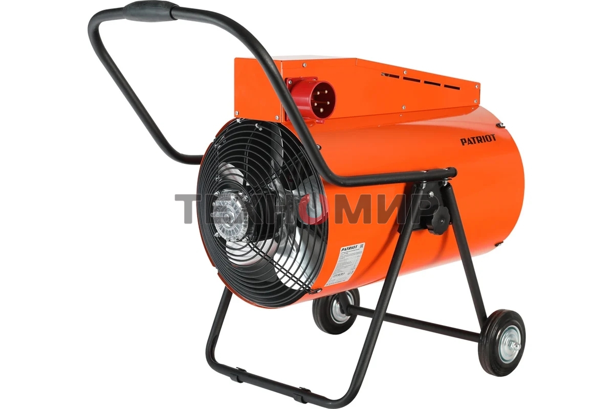 Тепловентилятор Patriot PT-R 24, оранжевый/черный, 24 кВт, 380В, терморегулятор