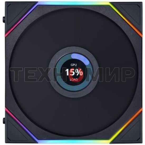 Корпусный вентилятор LIAN LI UNI FAN TL LCD (3pcs) G99.12TLLCD3B.00 черный 120мм 1900rpm 27db 7-pin