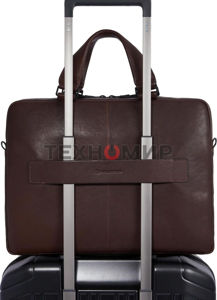 Сумка для ноутбука Piquadro Harper CA4098AP/TM, натур.кожа, темно-коричневый