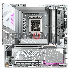 Материнская плата Gigabyte Z890M AORUS ELITE WIFI7 ICE, LGA 1851, Intel Z890, 4xDDR5, 4xSATA, 3xM.2, 1xPCIe 4.0 x4, 1xPCIe 5.0 x16, 1xDP, 1xUSB-C, 1x 2.5Gb LAN, 1xUSB-A 3.2 Gen 2, 4xUSB-A 3.2 Gen 1, 2x3.5 мм, TOSLINK, 7.1, 1xUSB4, mATX