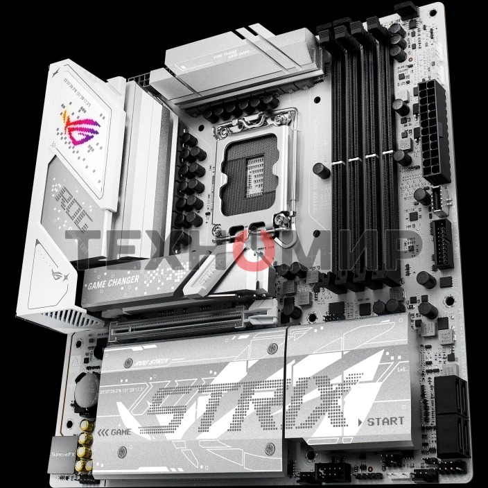 Материнская плата ASUS ROG STRIX B860-G GAMING WIFI, LGA 1851, Intel B860, 4xDDR5, 4xSATA, 4xM.2, 1xPCIe 5.0 x16, 1xDP, 1xHDMI, 1xThunderbolt 4, 1x 2.5Gb LAN, 1xUSB-C 20Gbps, 1xUSB-A 10Gbps, 3xUSB-A 5Gbps, 4xUSB-A 2.0, 2x3.5 мм, 7.1, mATX