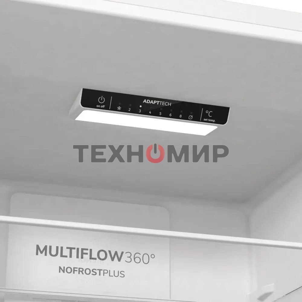 Холодильник Gorenje NRK6201EW4 белый двухкамерный 235/96 л морозилка снизу, No Frost