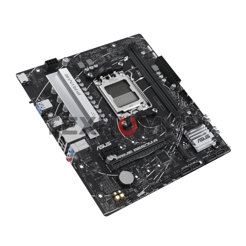 Материнская плата ASUS PRIME B650M-R, Socket AM5, AMD B650, 2xDDR5, 4xSATA, 2xM.2, 1xPCIe 4.0 x16, 1xPCIe x1, 1xHDMI, 1x 2.5Gb LAN, 2xUSB-A 3.2 Gen 1, 4xUSB-A 2.0, 3x3.5 мм, 7.1, mATX