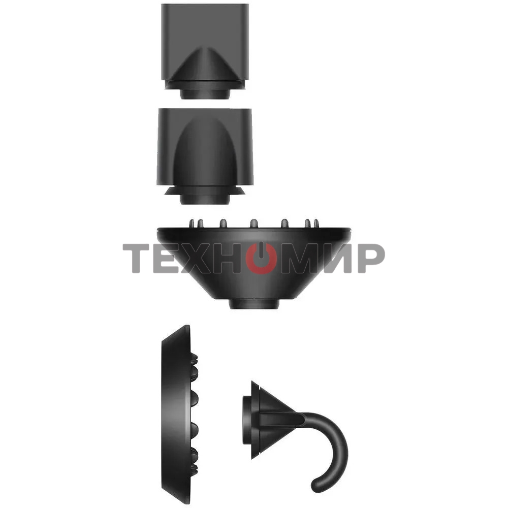 Фен Dyson Supersonic HD08 черный/никель, 1600 Вт, компактный, ионизация