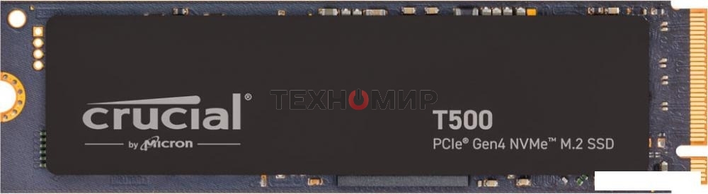 Накопитель SSD Crucial T500, 2Tb, M.2 2280, PCIe 4.0 x4, NVMe, R/W 7400/7000