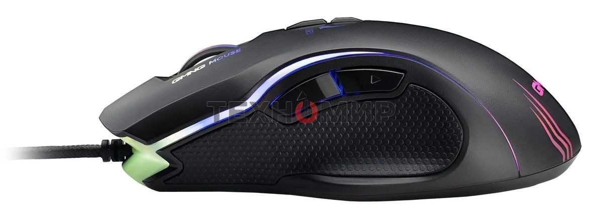 Мышь проводная GMNG 930GM черный, 12800 dpi, USB, кнопки - 7
