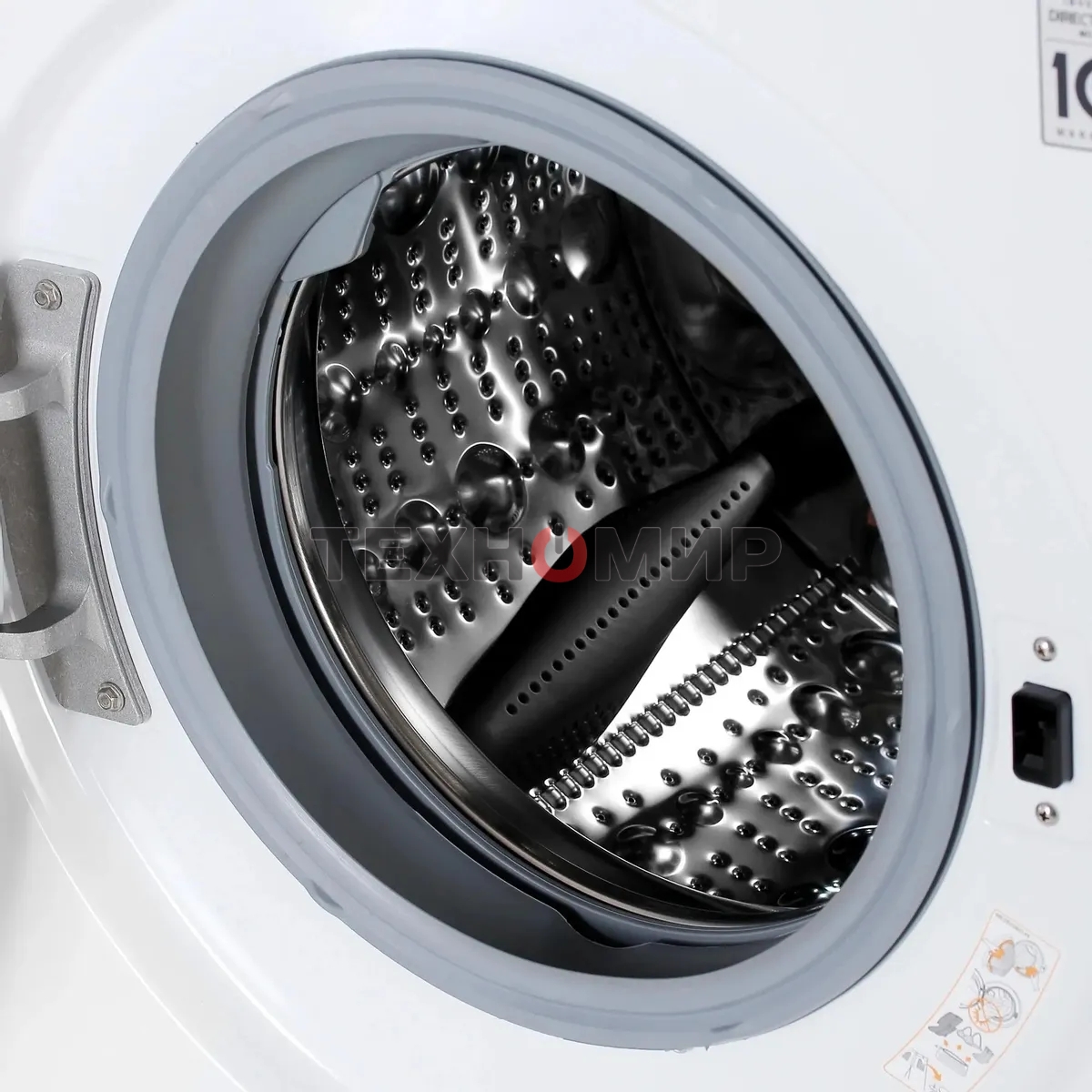 Стиральная машина LG F2J6TN0W 8кг, отжим: 1200об/мин, класс стирки: A, класс отжима: B, дисплей, защита от детей, белый