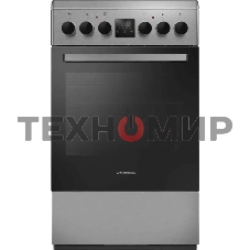 Плита электрическая Maunfeld MEC55CS08D серебристый, конфорок 4 шт, духовка 60 л, 50 см x 85 см x 60 см