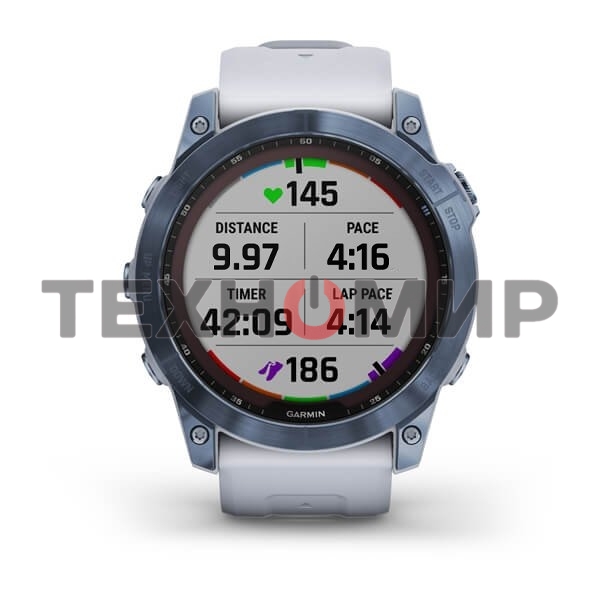 Умные часы Garmin Fenix 7x Sapphire Solar синий минерал 51мм
