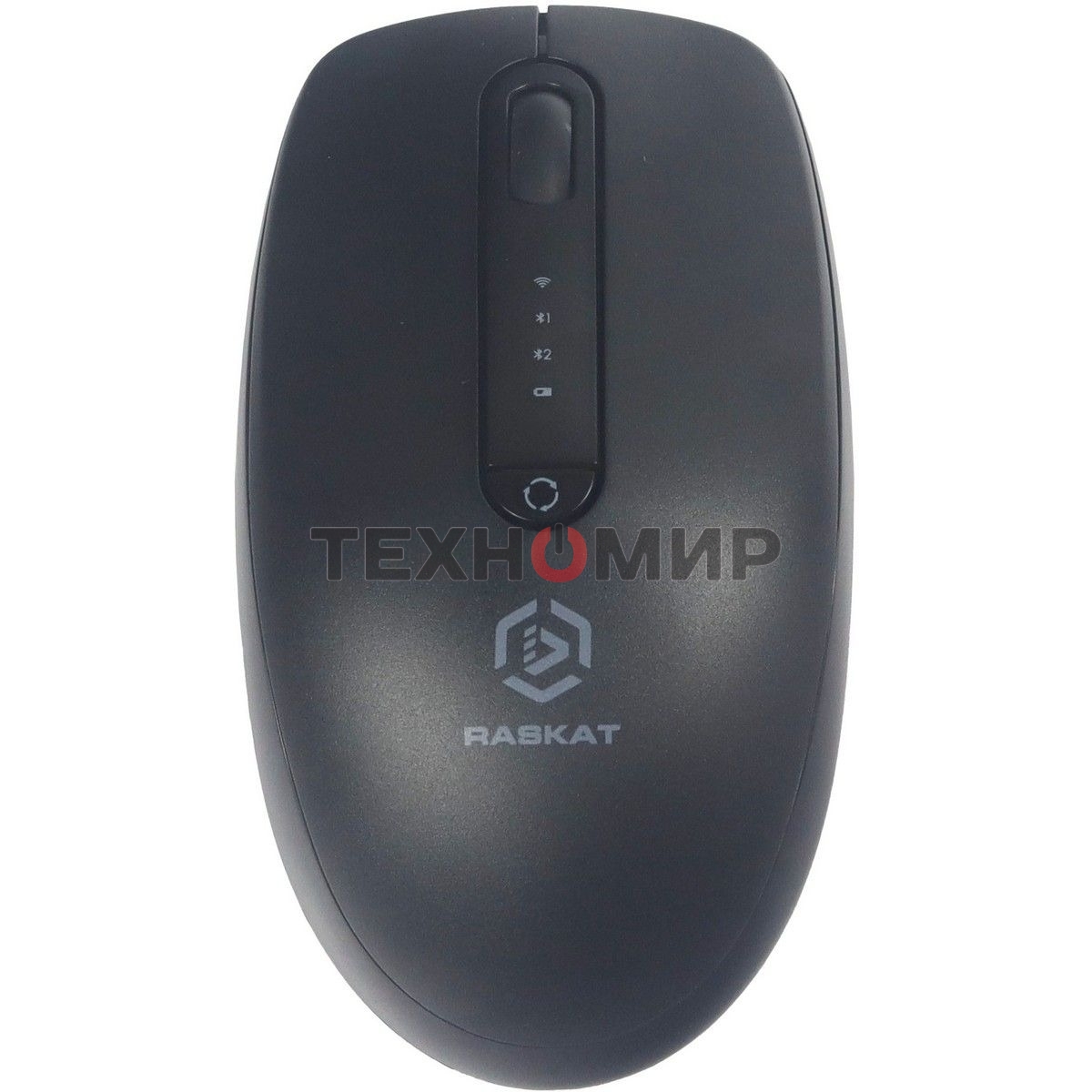 Мышь беспроводная Raskat M002WBR черный, 1600 dpi, радиоканал, Bluetooth, USB, кнопки - 4