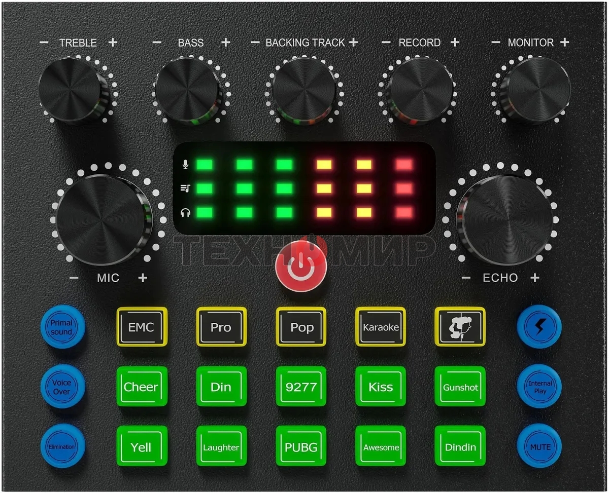 Микрофон проводной Оклик SM-600G 2.5м черный