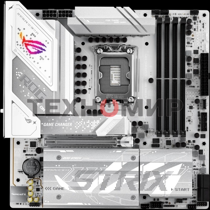 Материнская плата ASUS ROG STRIX B860-G GAMING WIFI, LGA 1851, Intel B860, 4xDDR5, 4xSATA, 4xM.2, 1xPCIe 5.0 x16, 1xDP, 1xHDMI, 1xThunderbolt 4, 1x 2.5Gb LAN, 1xUSB-C 20Gbps, 1xUSB-A 10Gbps, 3xUSB-A 5Gbps, 4xUSB-A 2.0, 2x3.5 мм, 7.1, mATX