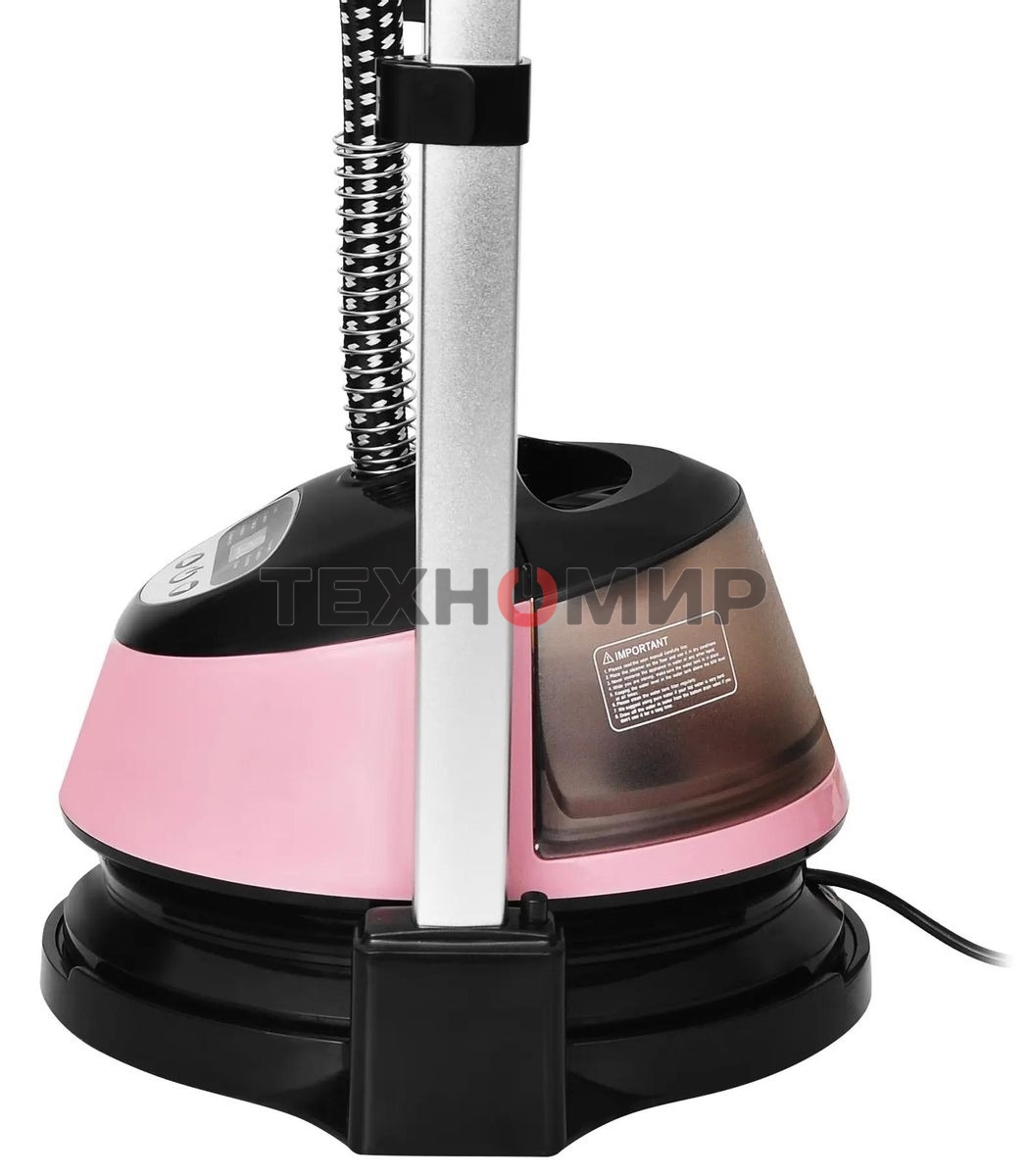 Отпариватель Hyundai H-US02543 розовый/черный, 1800 Вт, 40 г/мин, 1350 мл