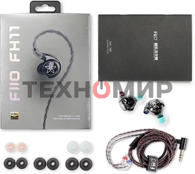 Наушники внутриканальные Fiio FH11 черный 1.2м черный проводные в ушной раковине (80003301)