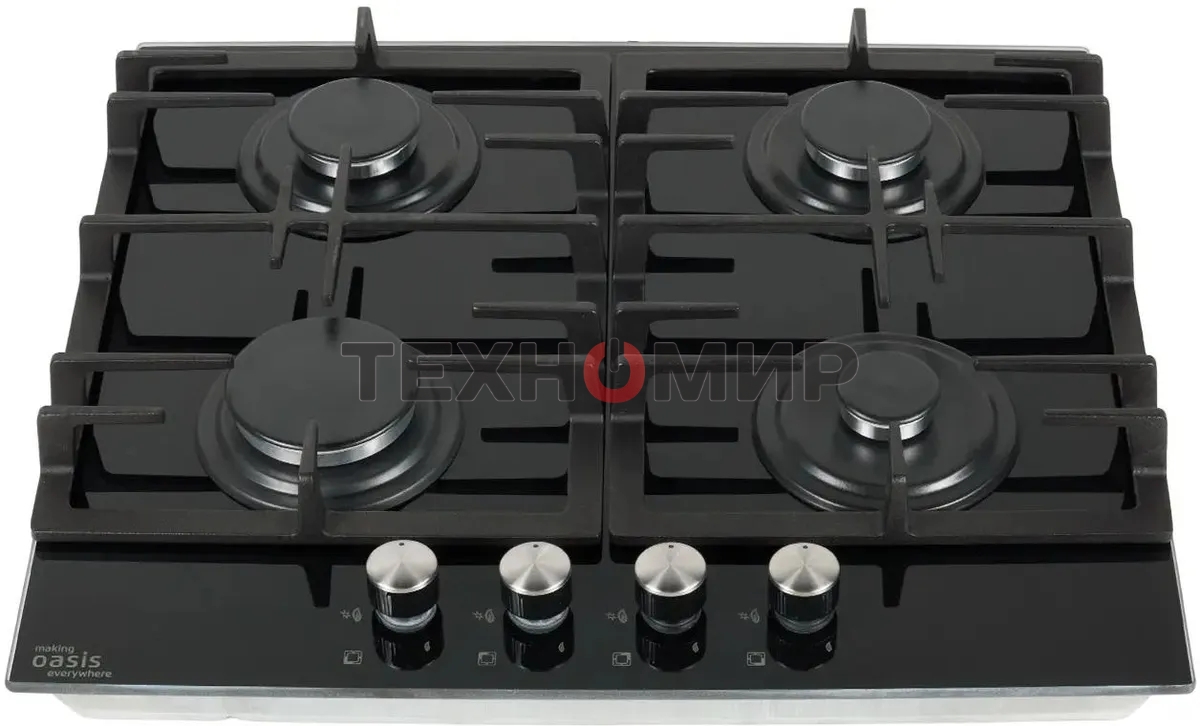 Газовая варочная поверхность Oasis P-GEB черный