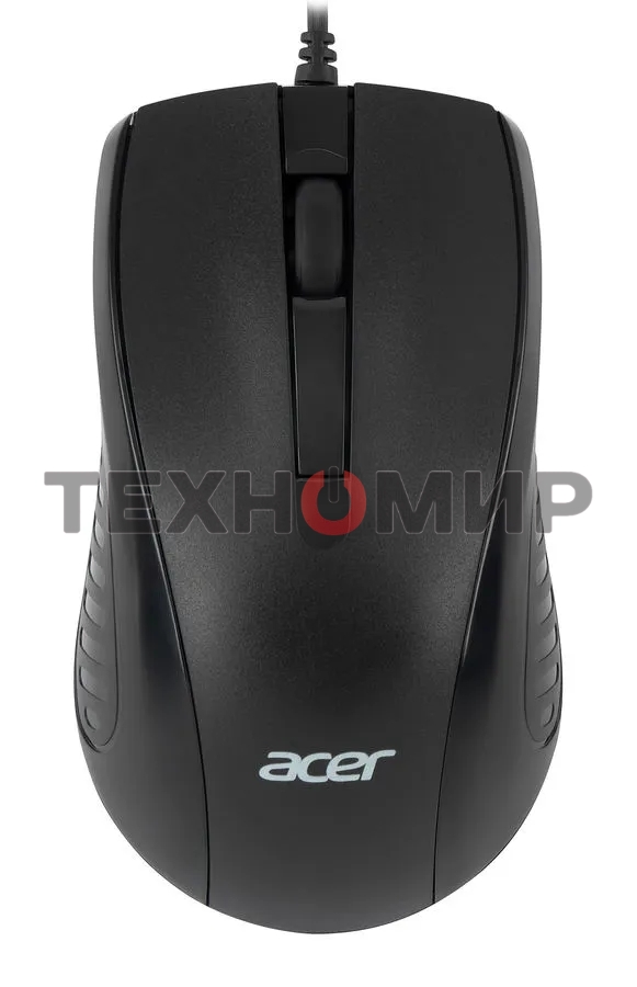 Мышь проводная Acer OMW136 черный, 1200 dpi, USB, кнопки - 3