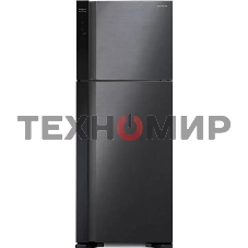 Холодильник Hitachi HRTN7489DFBBKCS черный инвертер двухкамерный 333/117л морозилка сверху, No Frost