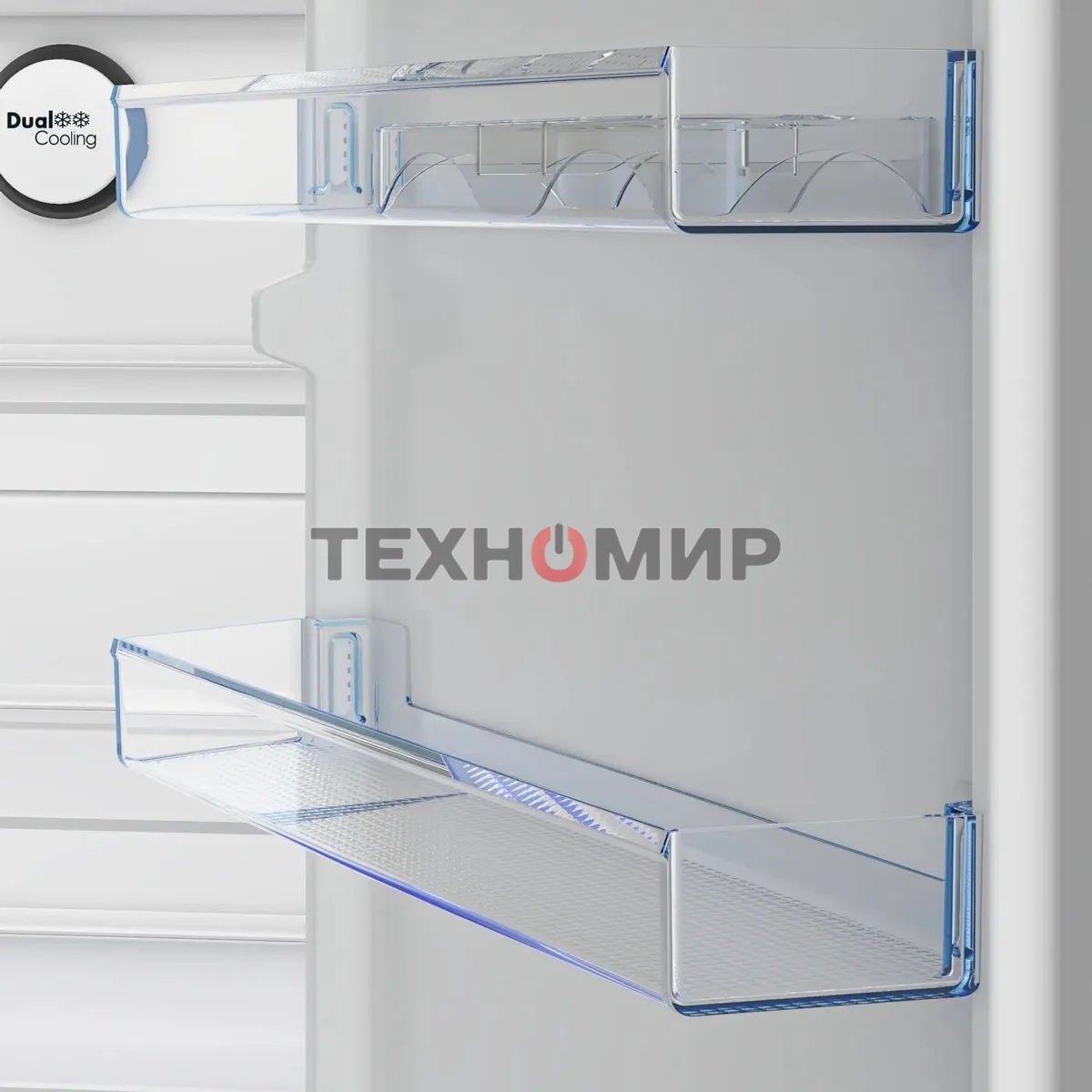 Холодильник Beko B3R1CNK363HW (R) белый двухкамерный 220/100л морозилка снизу, No Frost