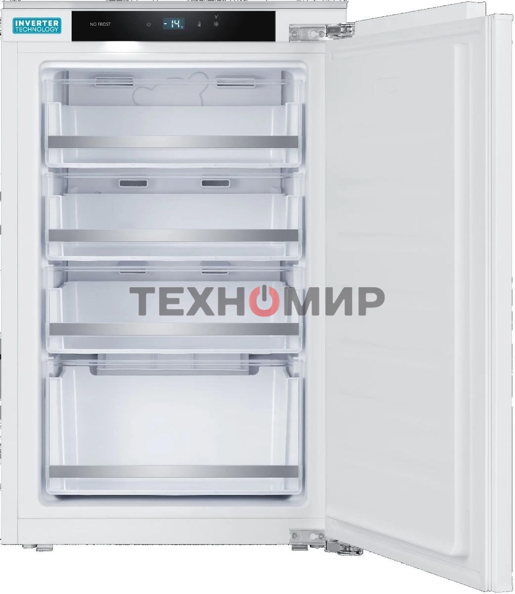 Морозильная камера Korting KSFI 1078 белый, 82л, 4 ящика