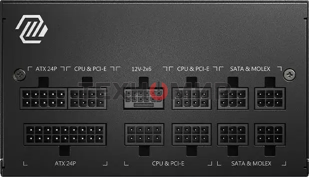 Блок питания MSI ATX 750W MAG A750GL PCIE5 Gen.5 80 PLUS gold (20+4pin) APFC 120мм fan 8xSATA Cab Manag RTL