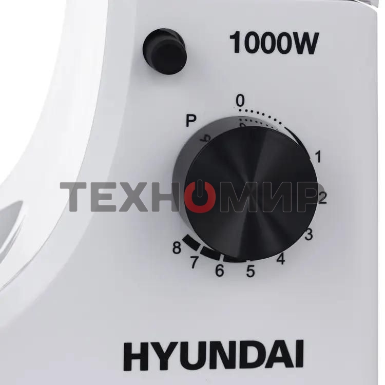 Миксер планетарный Hyundai HYM-S4451 1000 Вт, белый/черный