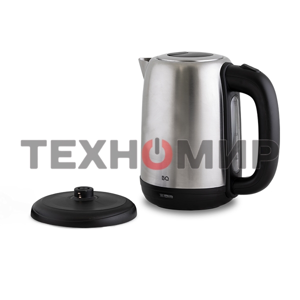 Чайник электрический BQ KT1821S черный/стальной, 2200 Вт, 1.7 л