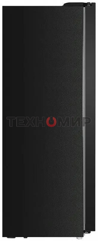 Холодильник Maunfeld MFF177NFSB черный глянц. двухкамерный 263/170л морозилка сбоку, No Frost, Side by Side