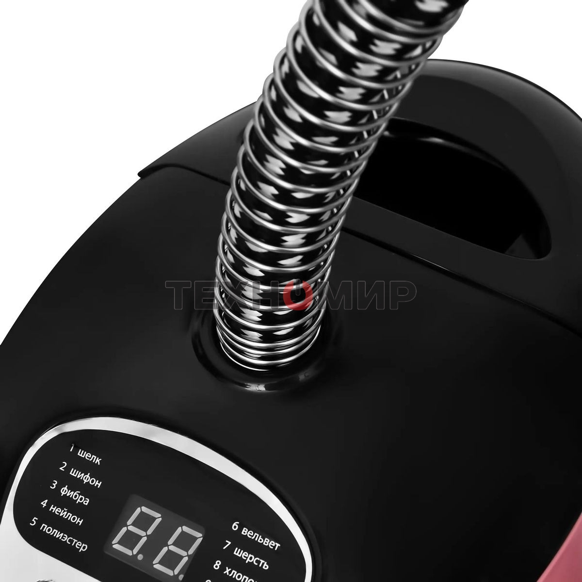 Отпариватель Hyundai H-US02543 розовый/черный, 1800 Вт, 40 г/мин, 1350 мл