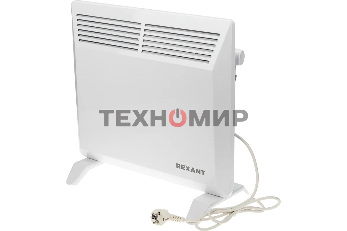 Конвектор электрический Rexant белый, 1000 Вт, 15 м2, термостат