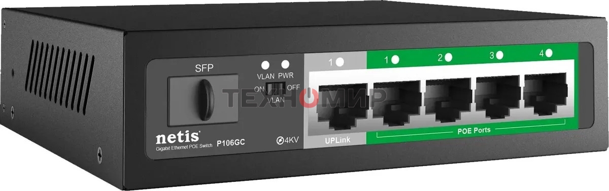Коммутатор Netis P106GC