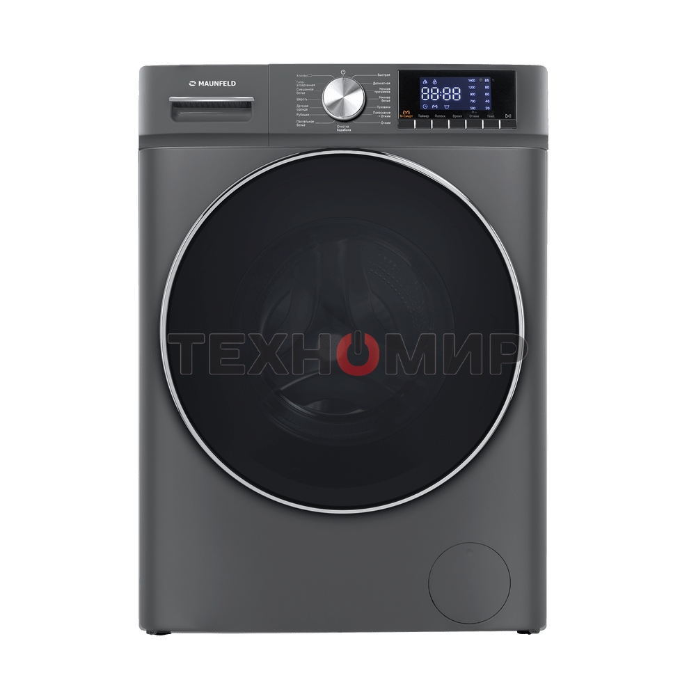 Стиральная машина Maunfeld MFWM127ISB02 графит, загрузка фронтальная 7кг, 1200 об/мин., класс: A+++