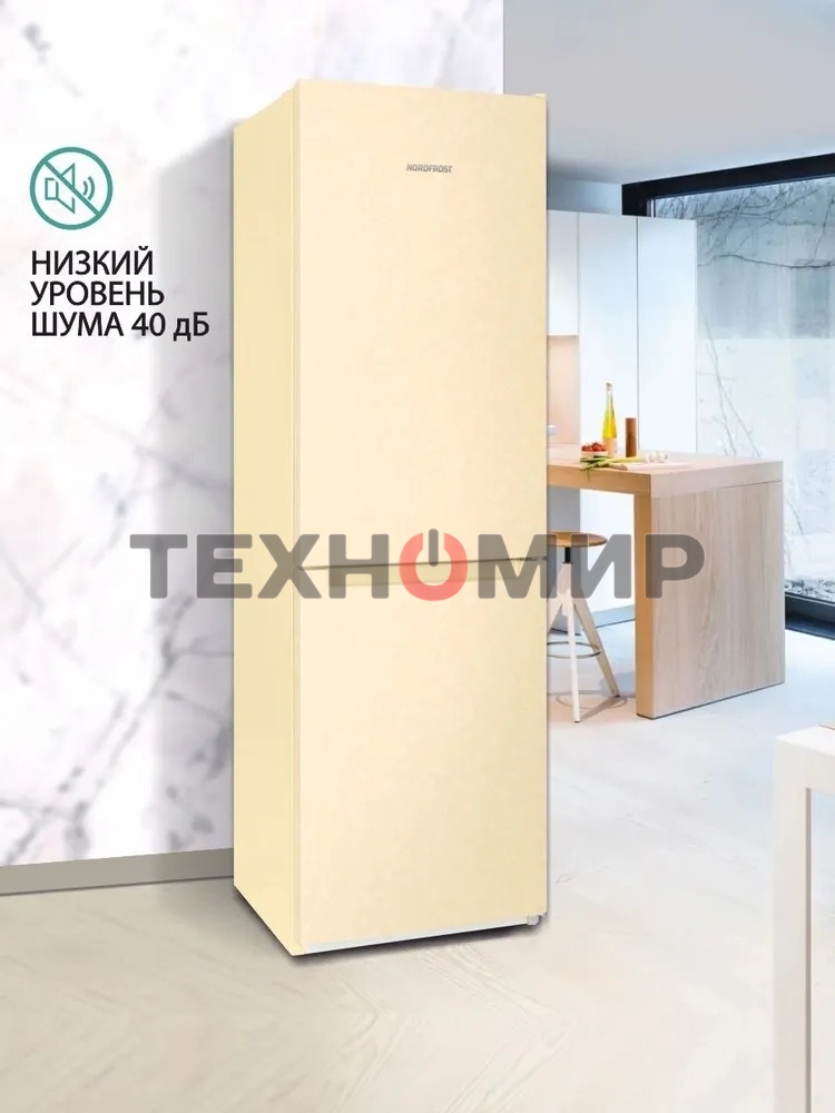 Холодильник Nordfrost NRB 152 ME бежевый мрамор двухкамерный 205/115 л морозилка снизу, капельная система