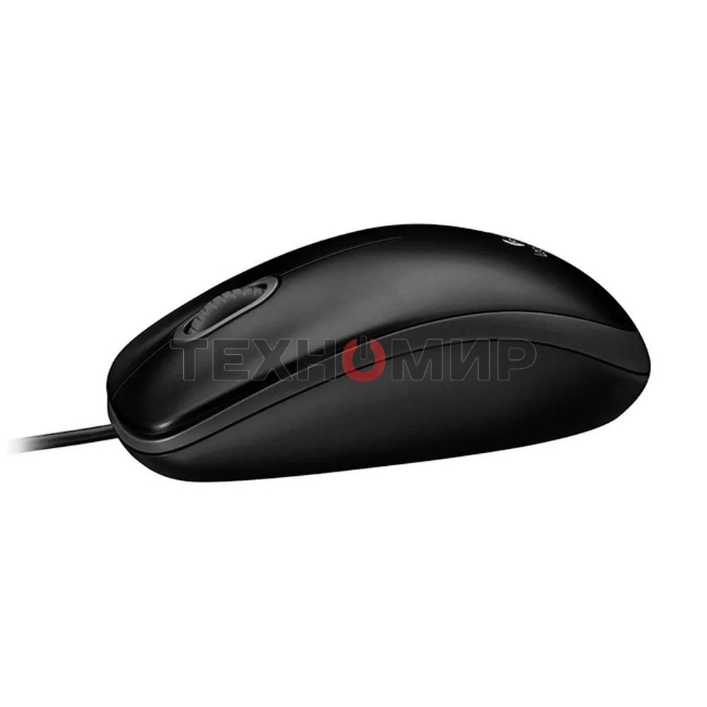 Мышь проводная Logitech M100/100R DARK/GREY (темно-серая/черная), 1000 dpi, USB, кнопки - 3